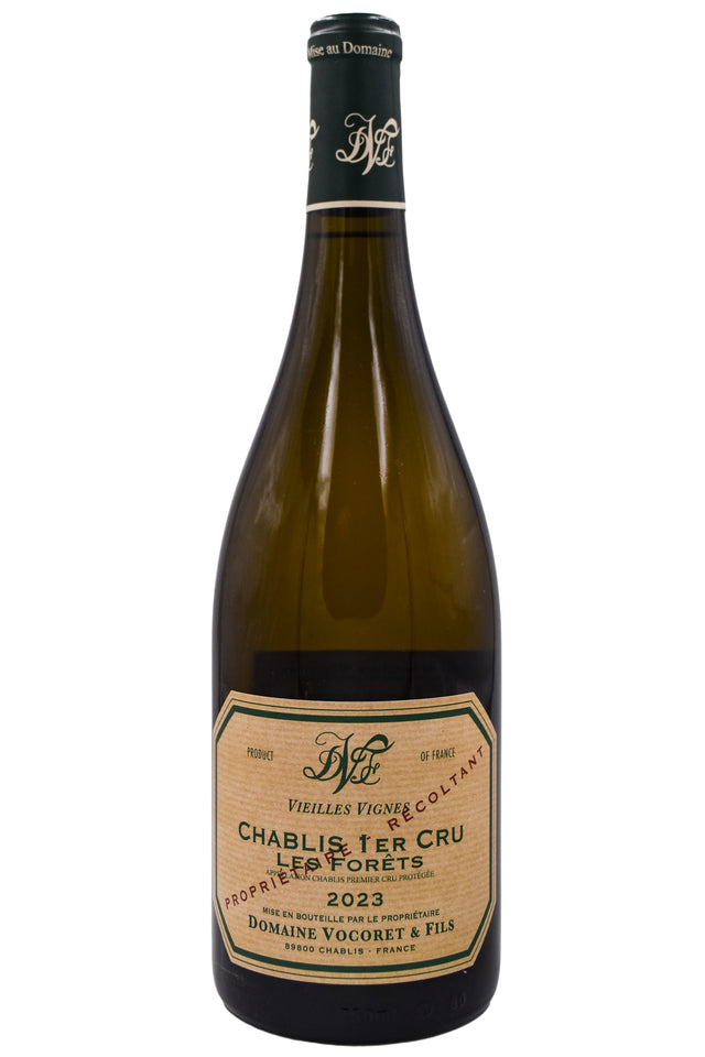 Bottle of Domaine Vocoret et Fils Chablis 1er Cru Forest Vieilles Vignes 2023-White Wine-Flatiron SF