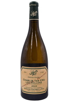 Bottle of Domaine Vocoret et Fils Chablis 1er Cru Vaillons Vieilles Vignes 2023-White Wine-Flatiron SF