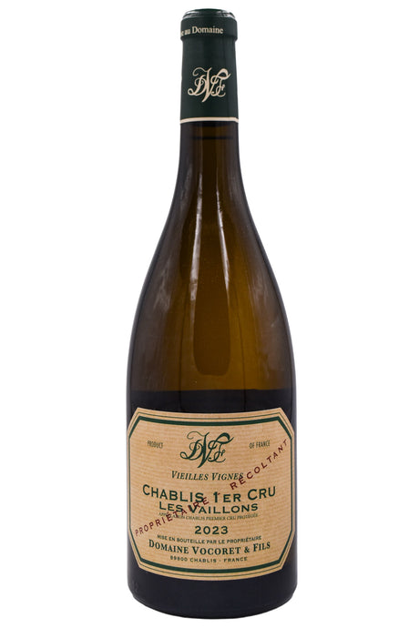 Bottle of Domaine Vocoret et Fils Chablis 1er Cru Vaillons Vieilles Vignes 2023-White Wine-Flatiron SF
