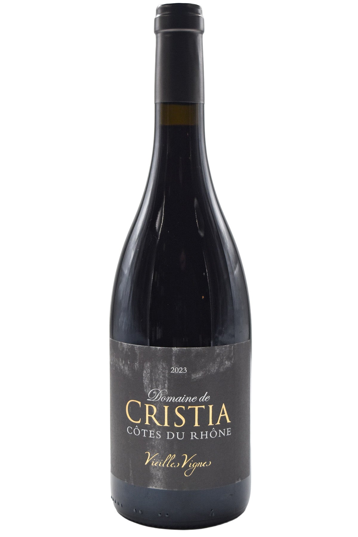 Bottle of Domaine de Cristia Cotes du Rhone Vieilles Vignes 2023-Red Wine-Flatiron SF
