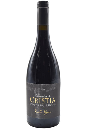 Bottle of Domaine de Cristia Cotes du Rhone Vieilles Vignes 2023-Red Wine-Flatiron SF