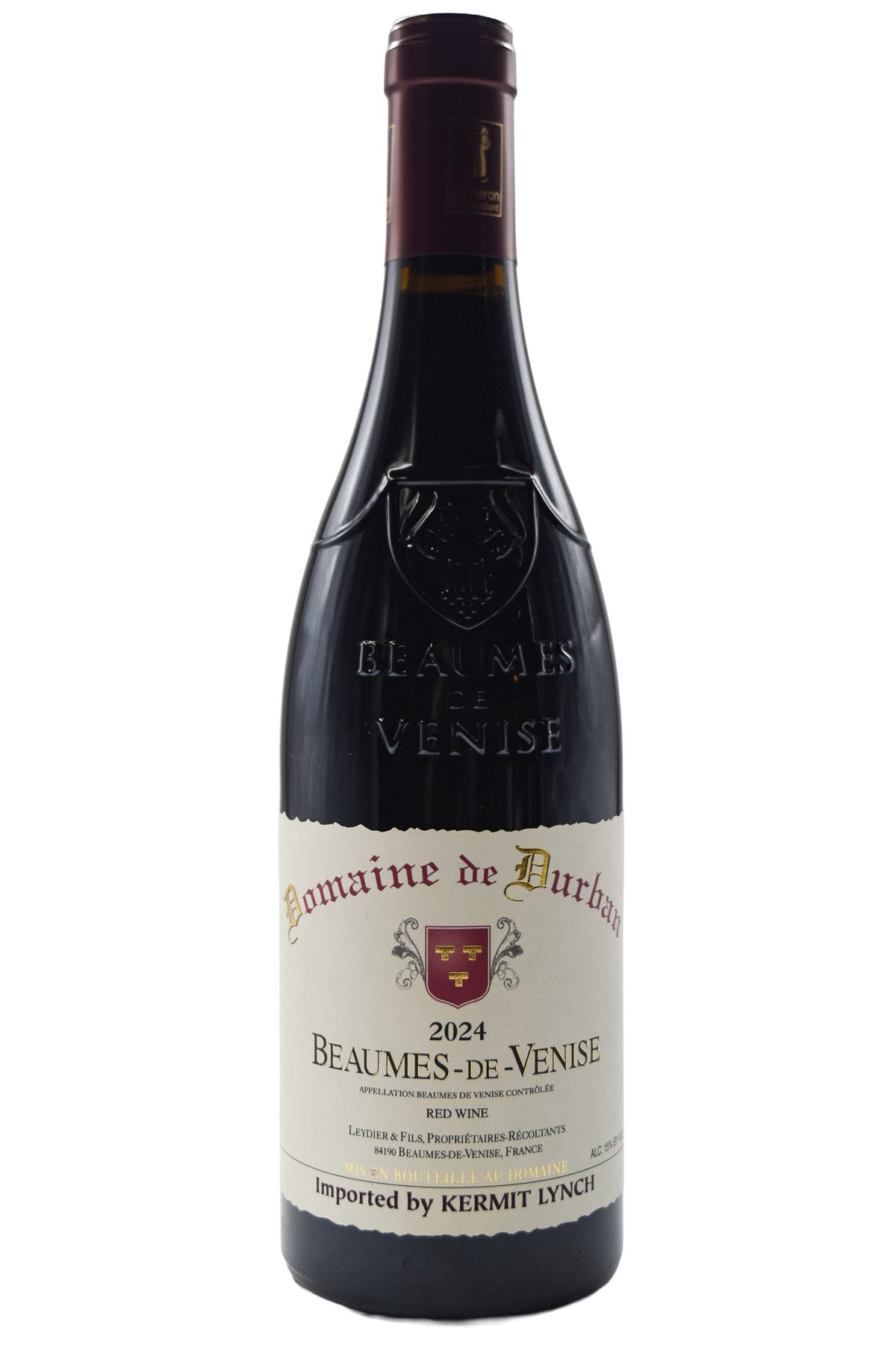 Bottle of Domaine de Durban Beaumes-des-Venise Rouge 2024-Red Wine-Flatiron SF