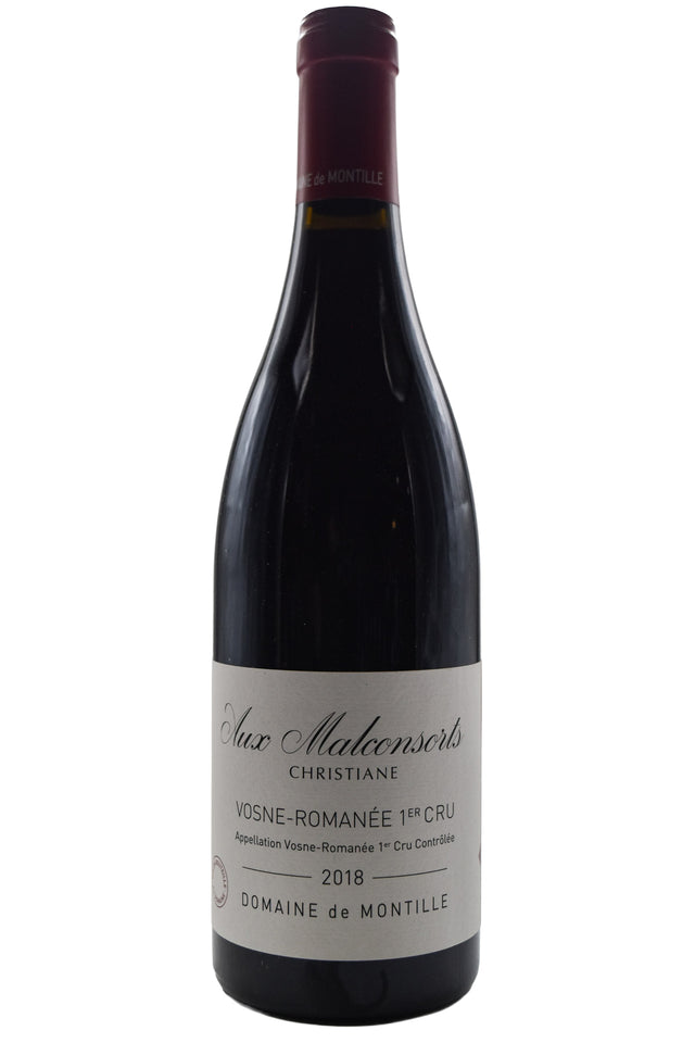 Bottle of Domaine de Montille Vosne Romanee 1er Cru Les Malconsorts Cuvee Christiane 2018 [NET]-Red Wine-Flatiron SF