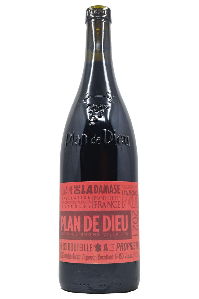 Bottle of Domaine de la Damase Cotes du Rhone Villages Plan de Dieu 2021-Red Wine-Flatiron SF