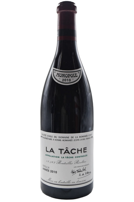 Bottle of Domaine de la Romanee-Conti (DRC) La Tache Monopole Grand Cru 2010 [NET]-Red Wine-Flatiron SF