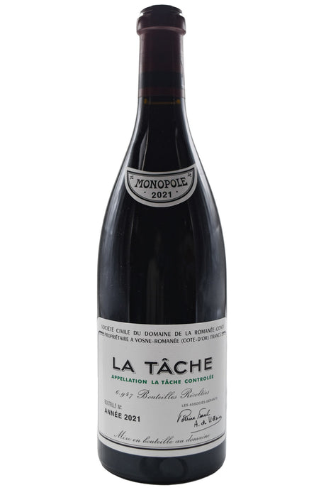Bottle of Domaine de la Romanee-Conti (DRC) La Tache Monopole Grand Cru 2021 [NET]-Red Wine-Flatiron SF
