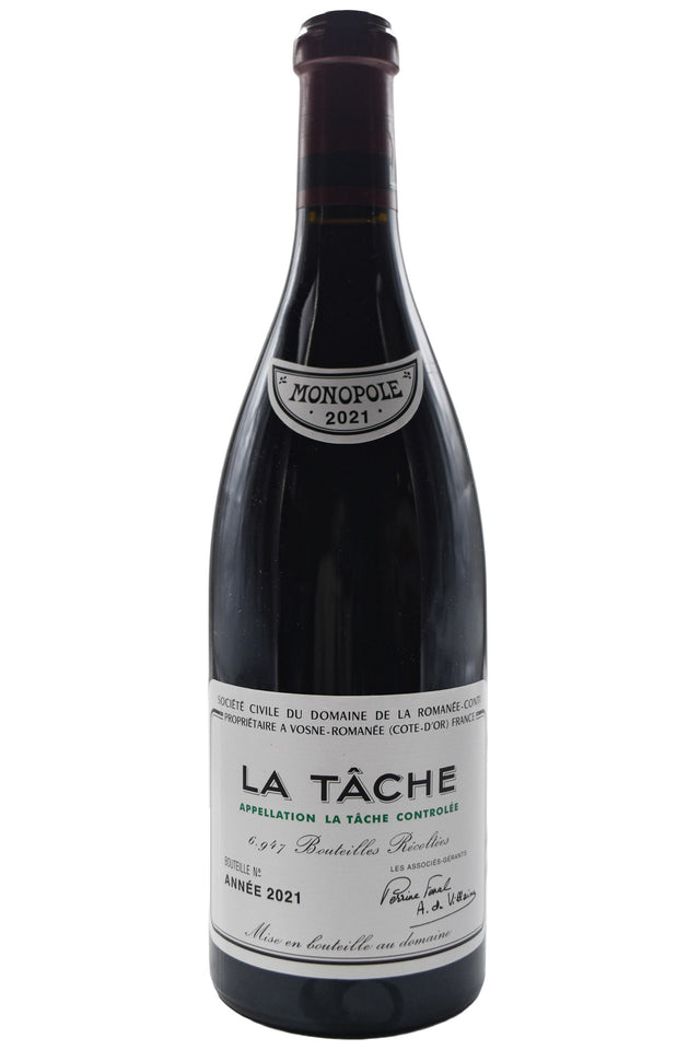 Bottle of Domaine de la Romanee-Conti (DRC) La Tache Monopole Grand Cru 2021 [NET]-Red Wine-Flatiron SF