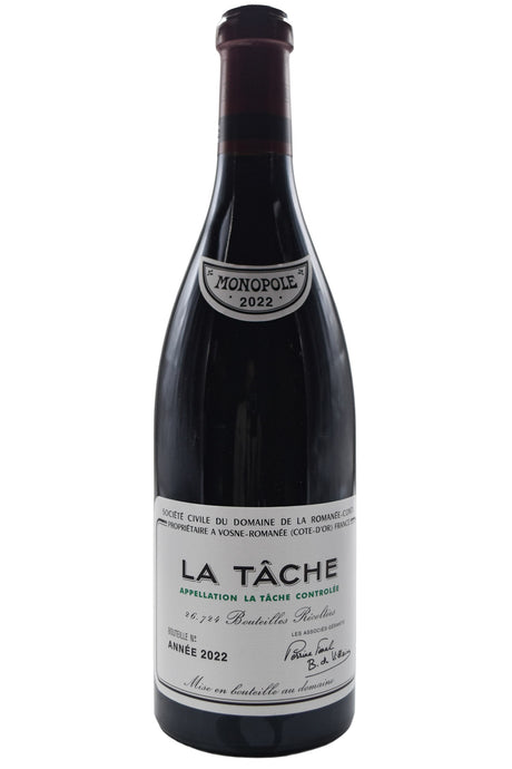 Bottle of Domaine de la Romanee-Conti (DRC) La Tache Monopole Grand Cru 2022 [NET]-Red Wine-Flatiron SF