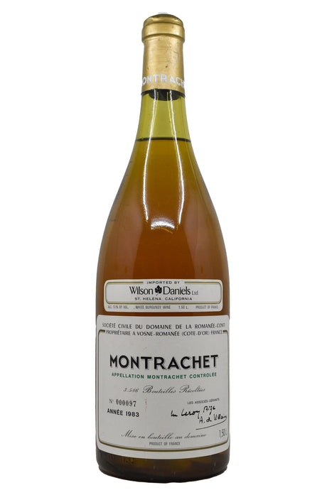 Bottle of Domaine de la Romanee-Conti (DRC) Montrachet 1983 (1.5L)-White Wine-Flatiron SF