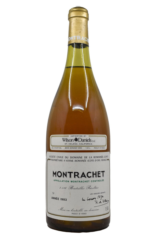 Bottle of Domaine de la Romanee-Conti (DRC) Montrachet 1983 (1.5L)-White Wine-Flatiron SF