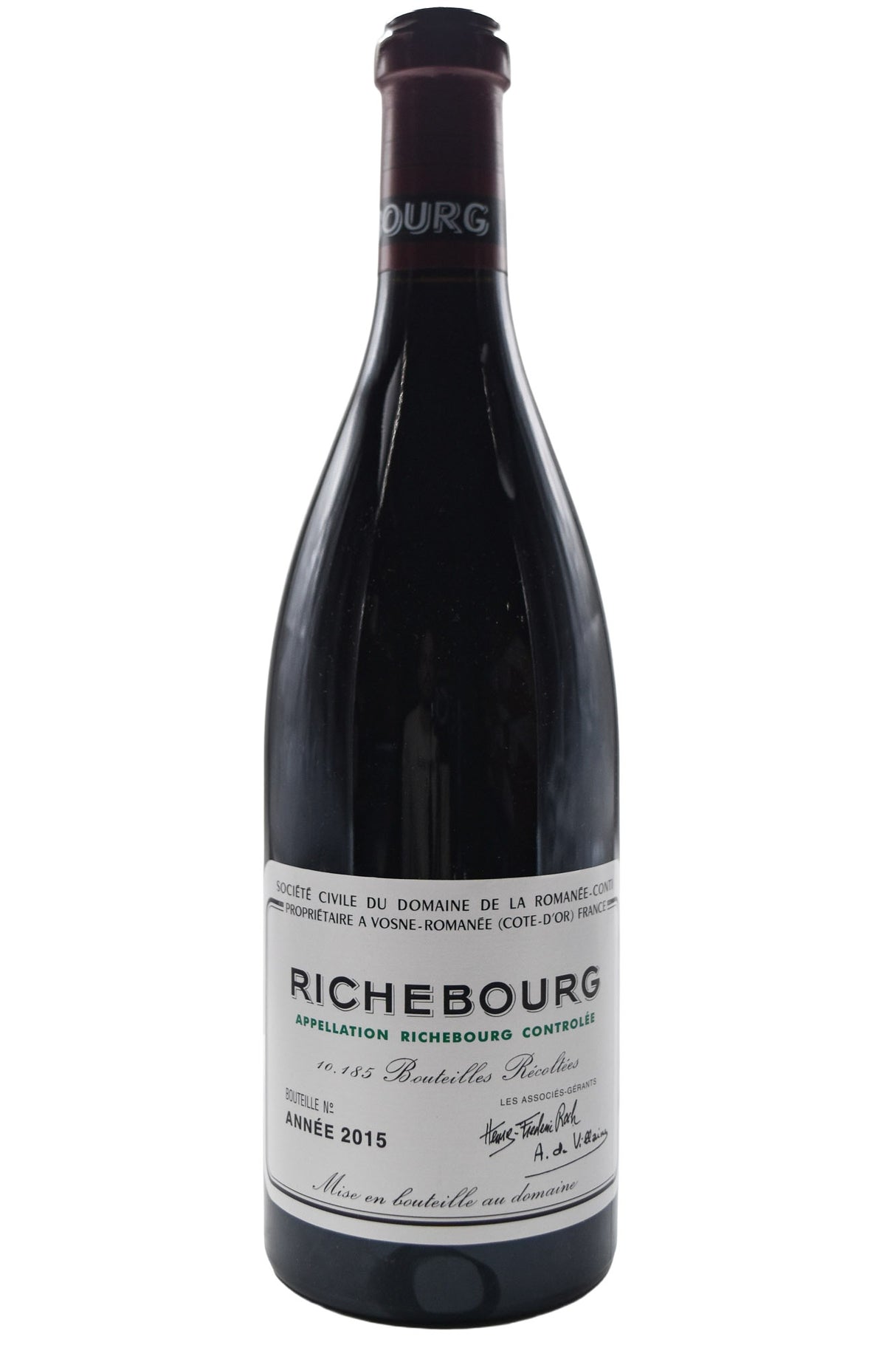 Bottle of Domaine de la Romanee-Conti (DRC) Richebourg Grand Cru 2015 [NET]-Red Wine-Flatiron SF