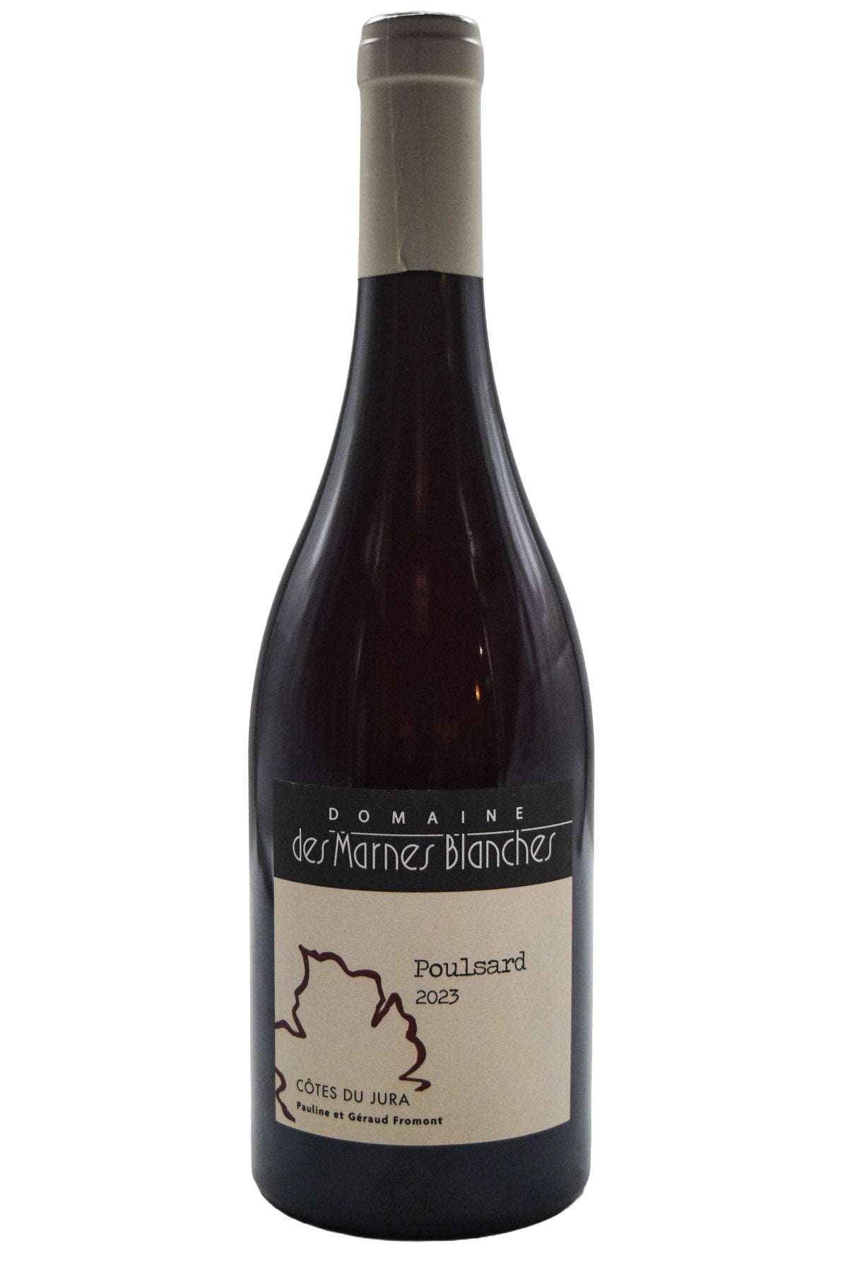 Bottle of Domaine des Marnes Blanches Cotes du Jura Poulsard 2023-Red Wine-Flatiron SF