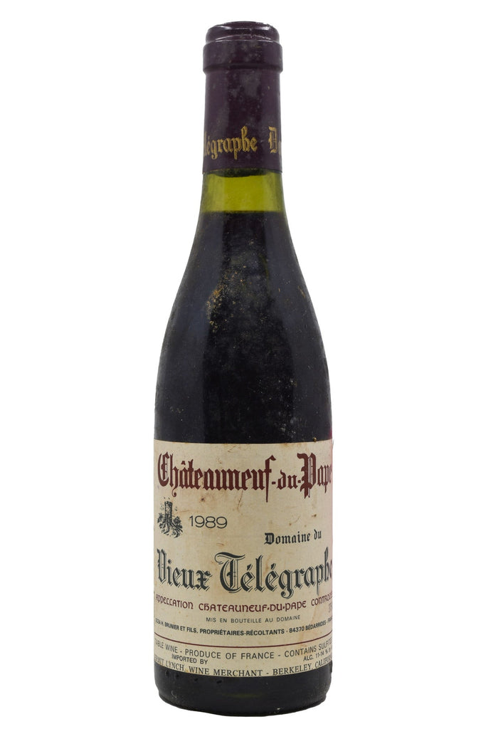 Bottle of Domaine du Vieux Telegraphe Chateauneuf-du-Pape 1989 (375ml) (Bottle #2)-Red Wine-Flatiron SF