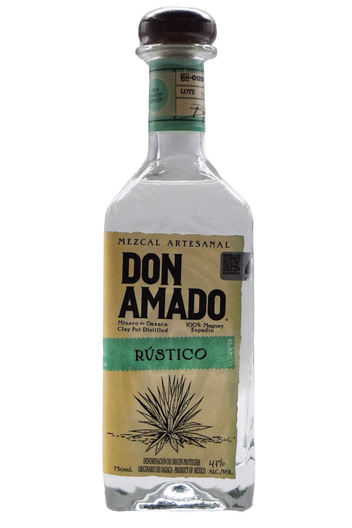 Bottle of Don Amado Mezcal Rustico-Spirits-Flatiron SF