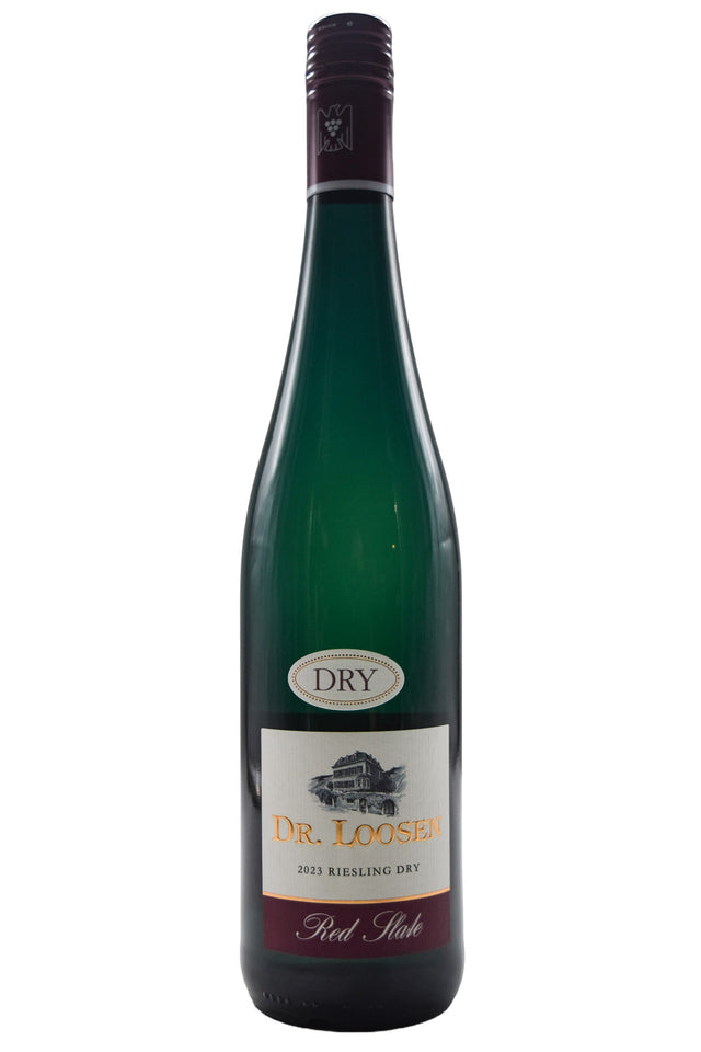 Bottle of Dr. Loosen Riesling Red Slate Dry 2023-White Wine-Flatiron SF