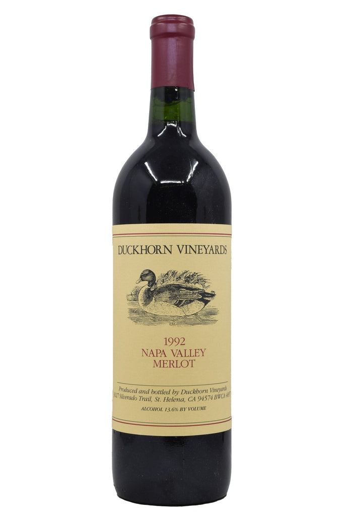 Bottle of Duckhorn Vineyards Napa Valley Merlot 1992-Red Wine-Flatiron SF