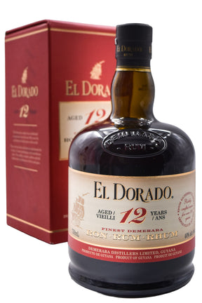Bottle of El Dorado Demerara Rum 12 Year-Spirits-Flatiron SF