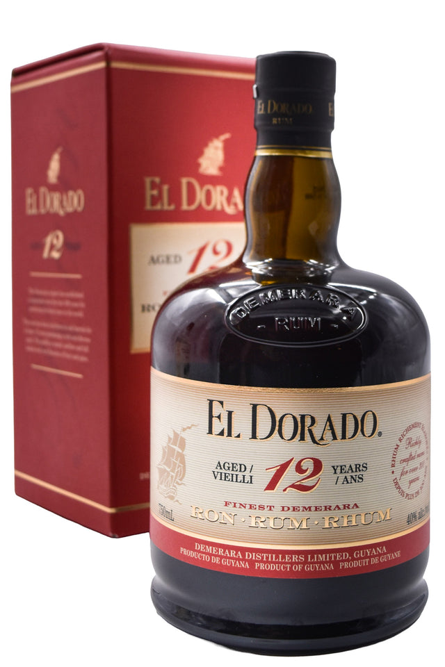 Bottle of El Dorado Demerara Rum 12 Year-Spirits-Flatiron SF