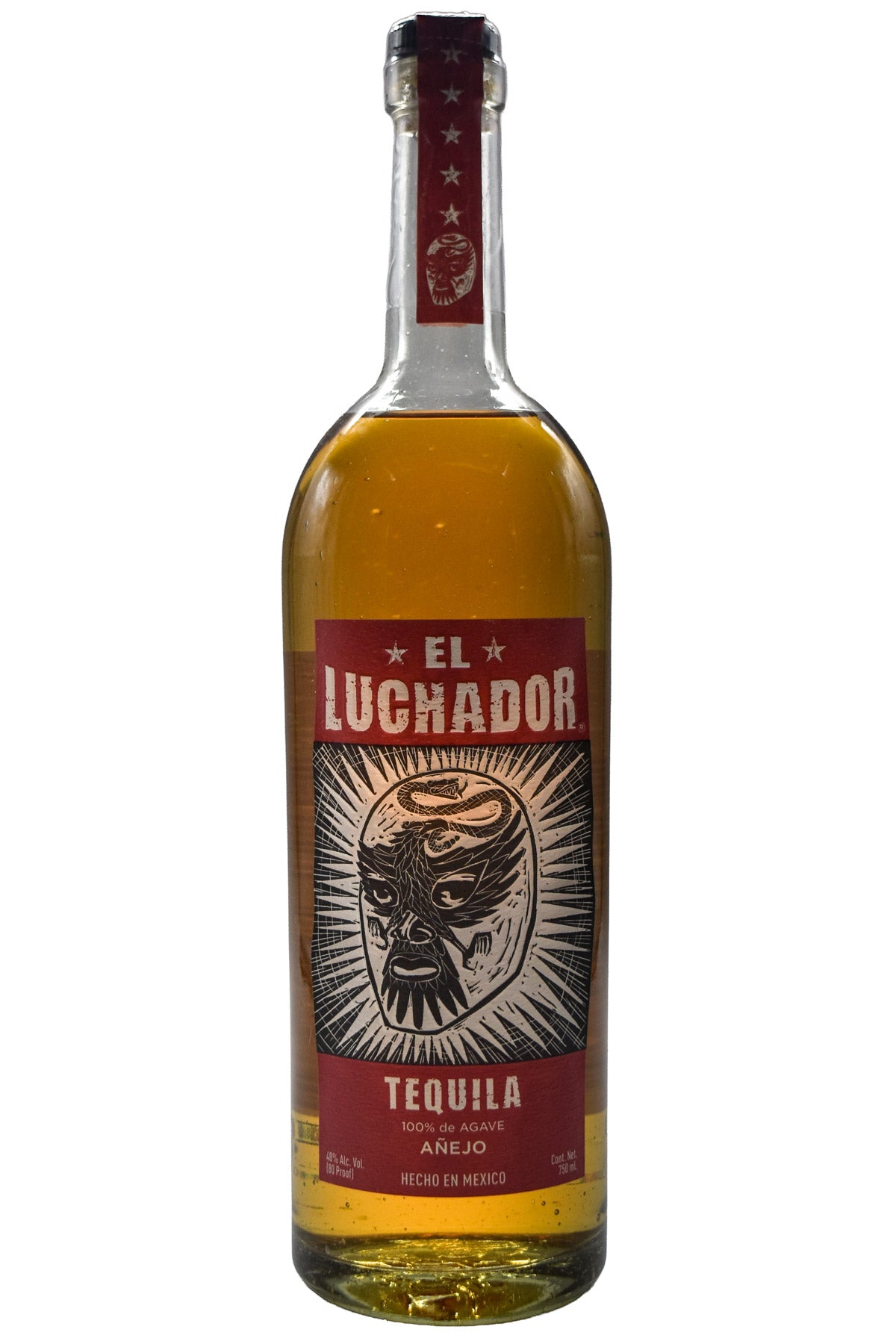 Bottle of El Luchador Anejo Tequila-Spirits-Flatiron SF