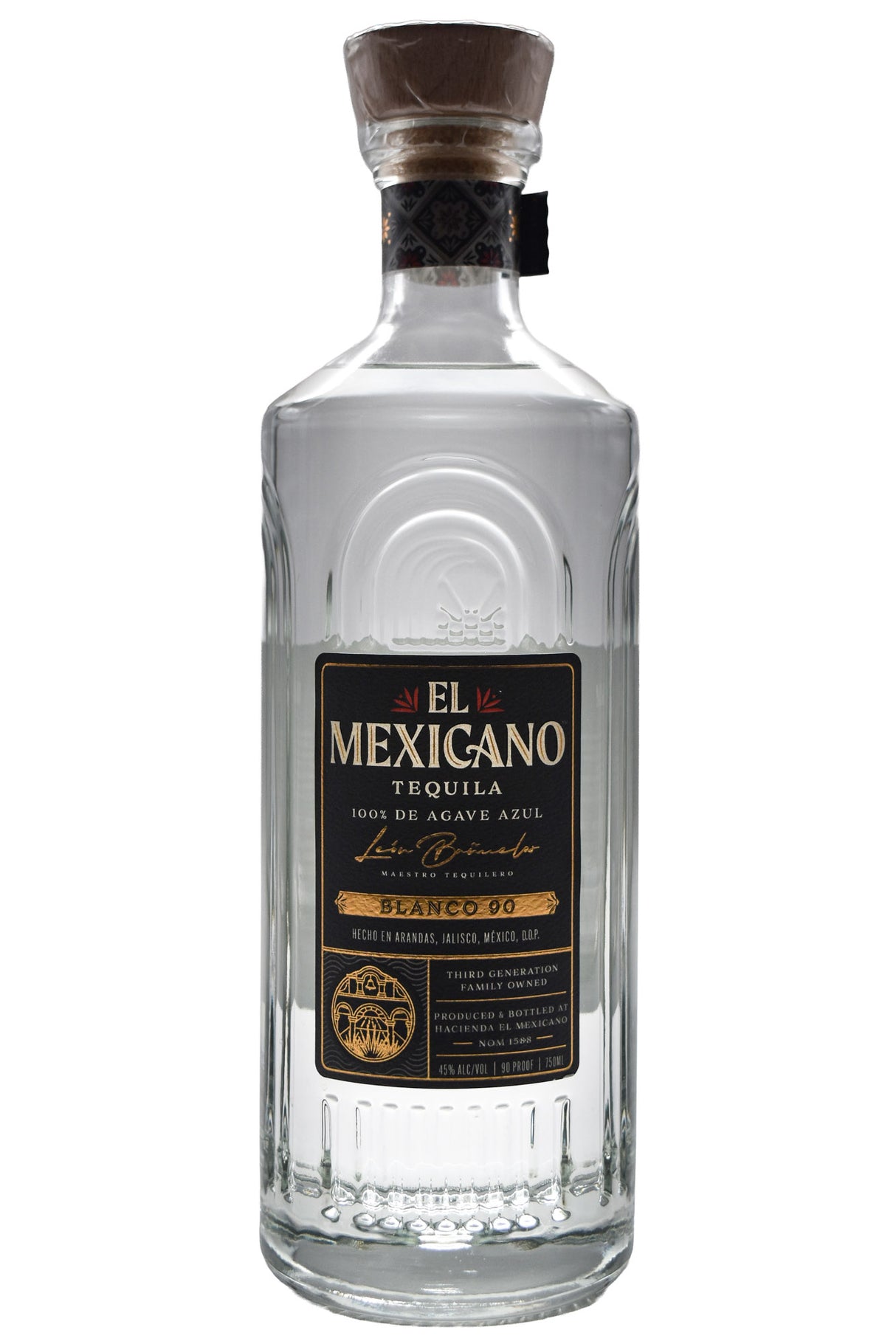 Bottle of El Mexicano Tequila Blanco High Proof-Spirits-Flatiron SF