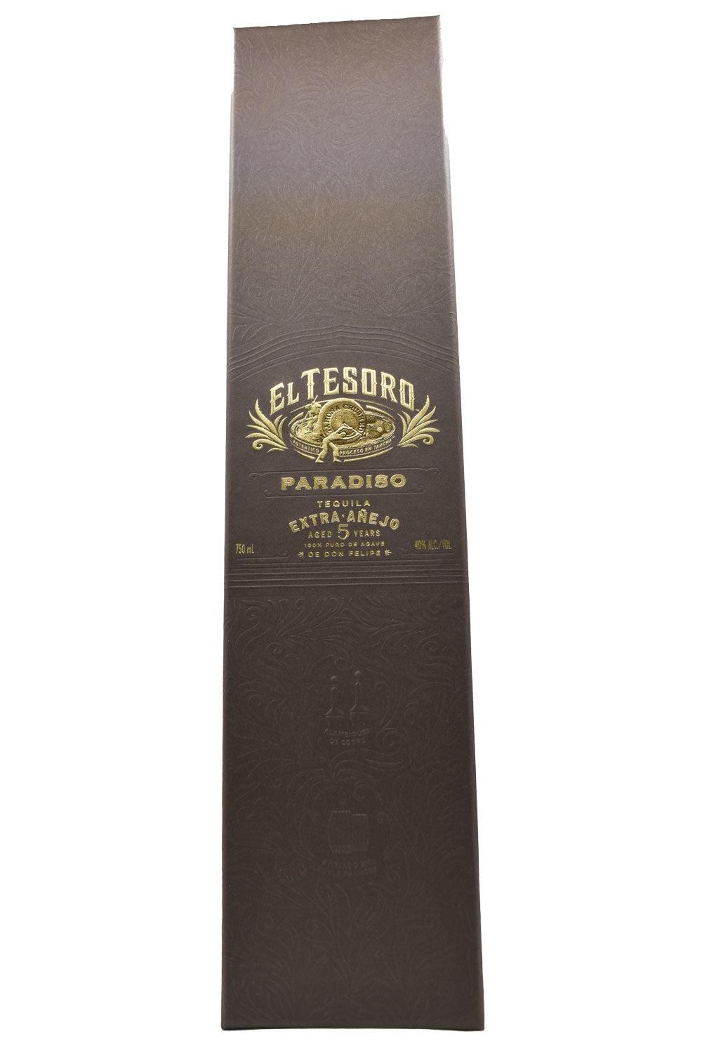 Bottle of El Tesoro Paradiso Extra Anejo Tequila-Spirits-Flatiron SF