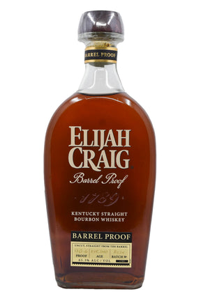 Bottle of Elijah Craig Barrel Proof (Batch B524) Kentucky Straight Bourbon Whiskey-Spirits-Flatiron SF