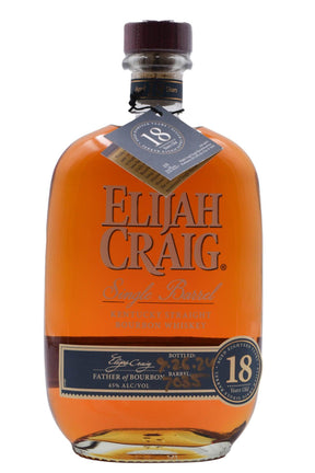 Bottle of Elijah Craig Single Barrel 18 Year Old Bourbon-Spirits-Flatiron SF
