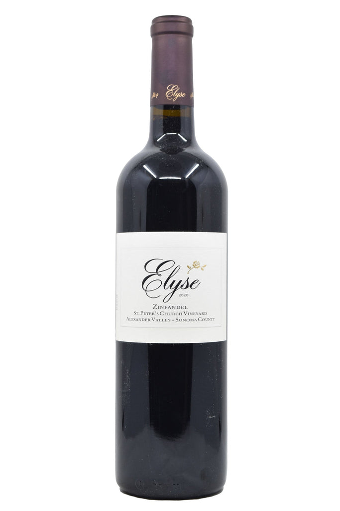 Bottle of Elyse Alexander Valley Zinfandel St. Peter's Church Vineyard 2020-Red Wine-Flatiron SF