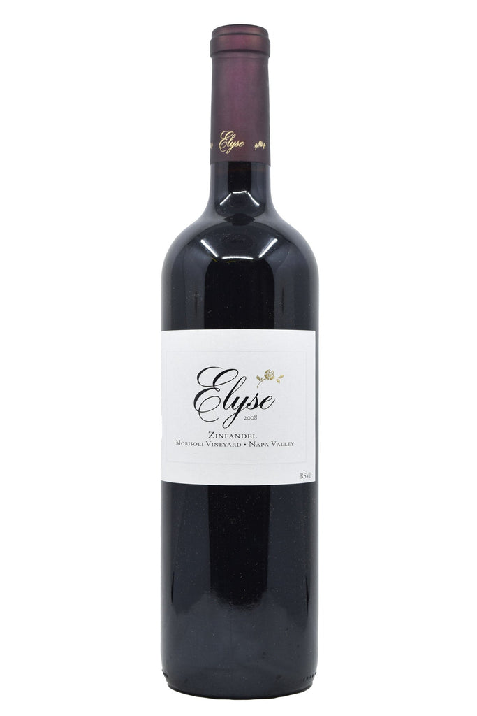 Bottle of Elyse Rutherford Zinfandel Morisoli Vineyard 2008-Red Wine-Flatiron SF