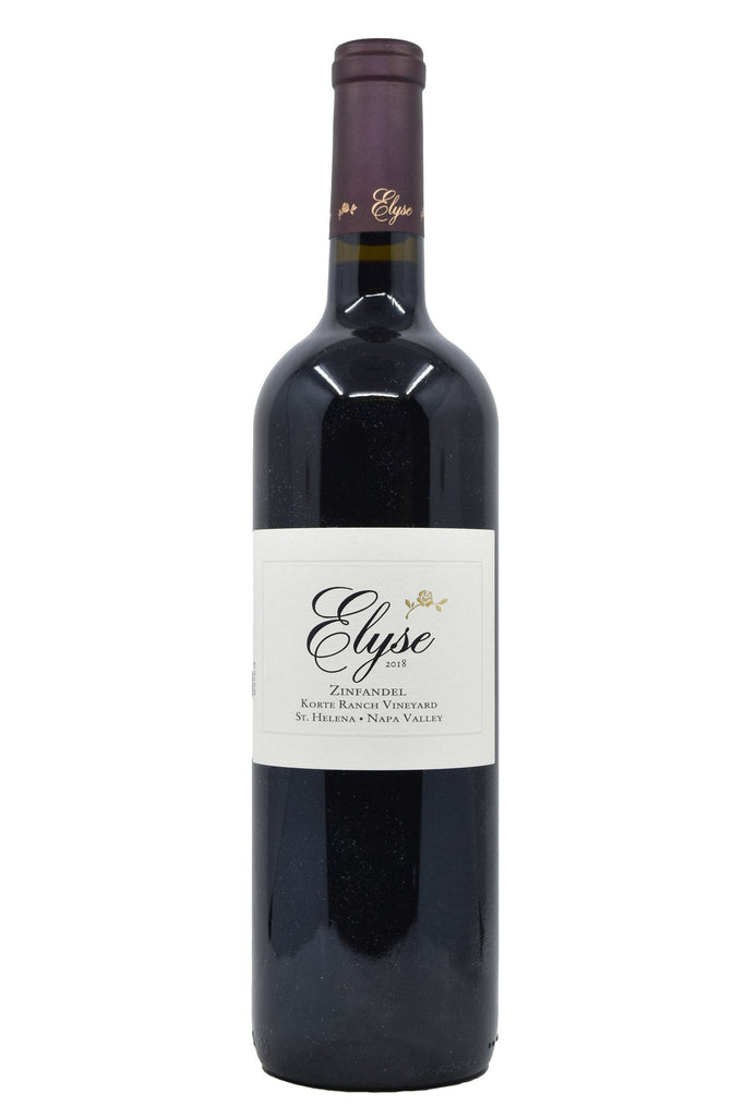 Bottle of Elyse St. Helena Zinfandel Korte Ranch Vineyard 2018-Red Wine-Flatiron SF