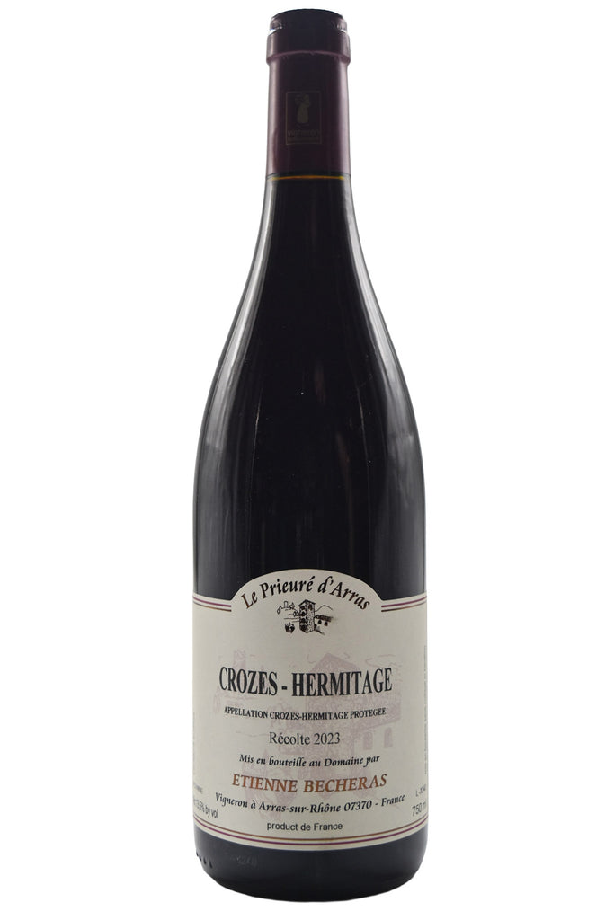 Bottle of Etienne Becheras (Le Prieure d'Arras) Crozes-Hermitage Rouge 2023-Red Wine-Flatiron SF