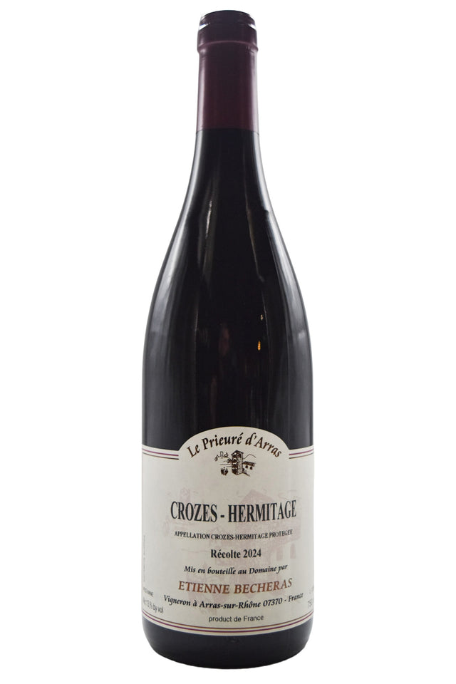 Bottle of Etienne Becheras (Le Prieure d'Arras) Crozes-Hermitage Rouge 2024-Red Wine-Flatiron SF