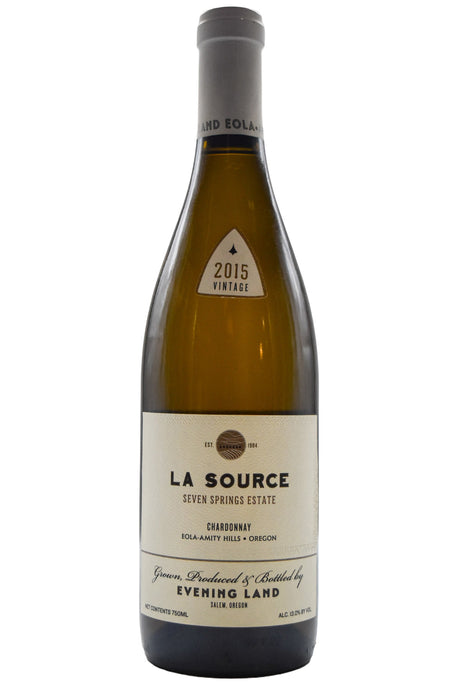 Bottle of Evening Land Vineyards Chardonnay La Source Seven Springs Vineyard 2015-White Wine-Flatiron SF