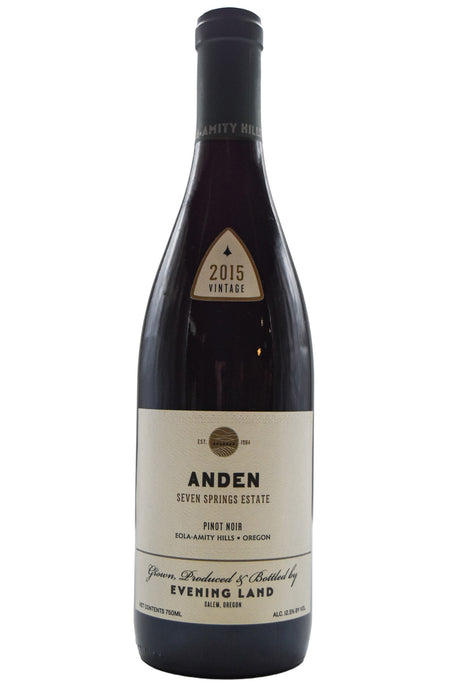 Bottle of Evening Land Vineyards Pinot Noir Anden Seven Springs Vineyard 2015-Red Wine-Flatiron SF
