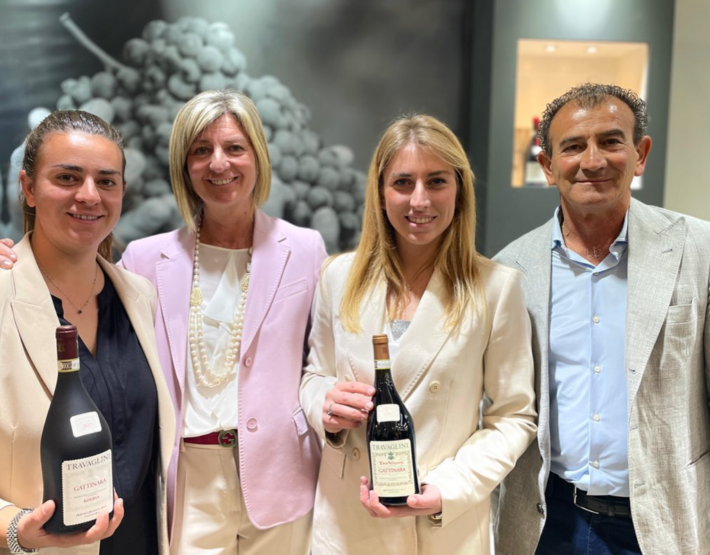 Cinzia Travaglini & Family at Travaglini Winery in Gattinara, Alto Piemonte, Italy