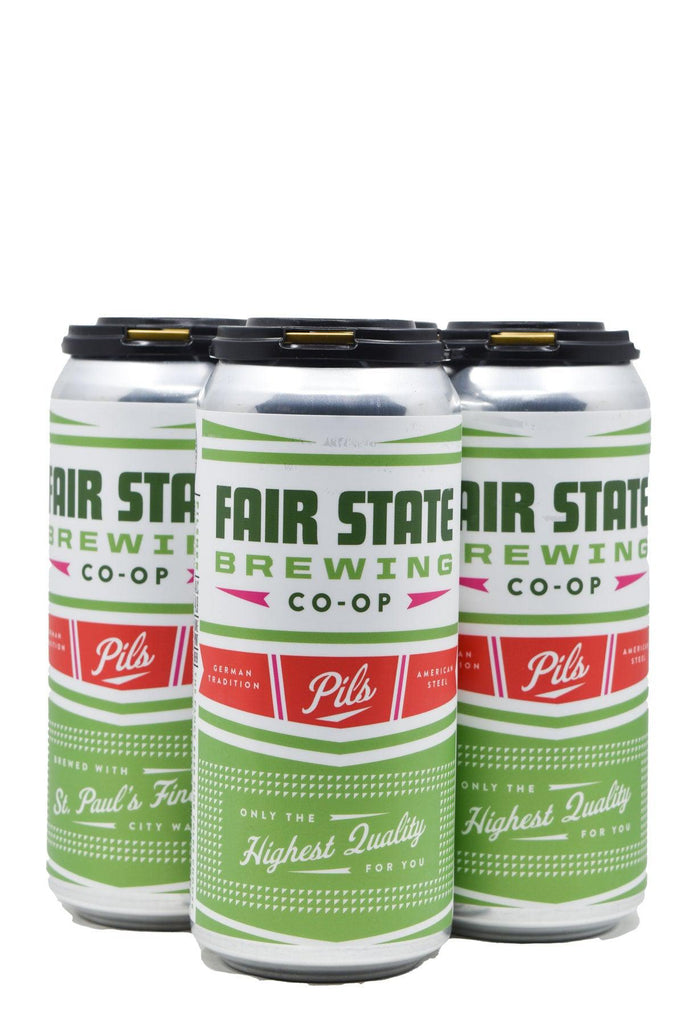 Bottle of Fair State Brewing Cooperative Pils 4pk (16oz)-Beer-Flatiron SF