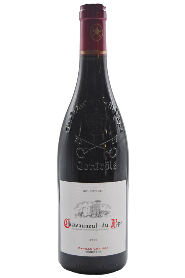 Bottle of Famille Chaussy Chateauneuf du Pape Selection 2020-Red Wine-Flatiron SF