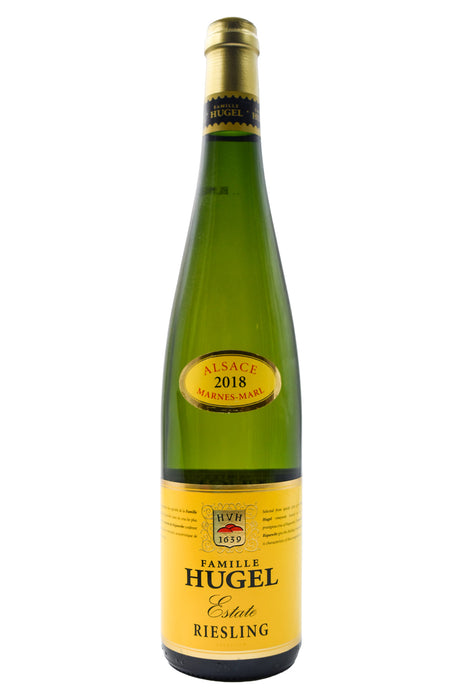 Bottle of Famille Hugel Alsace Riesling Estate 2018-White Wine-Flatiron SF