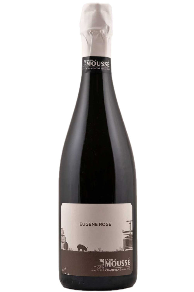 Bottle of Famille Mousse Champagne Eugene Rose NV-Sparkling Wine-Flatiron SF