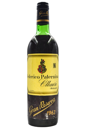 Bottle of Federico Paternina Rioja Gran Reserva 1962-Red Wine-Flatiron SF