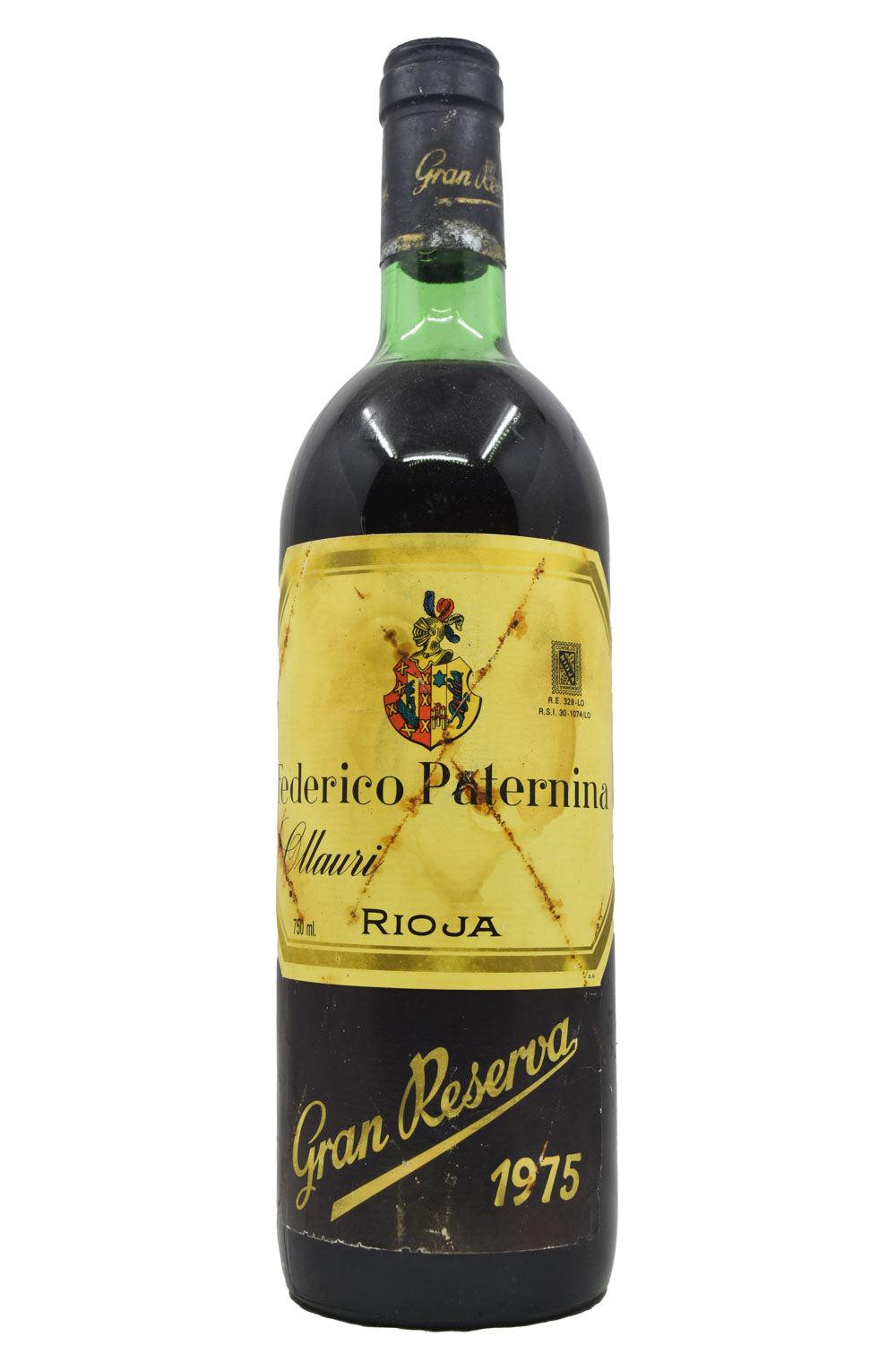 Federico Paternina Rioja Gran Reserva 1975 – Flatiron SF