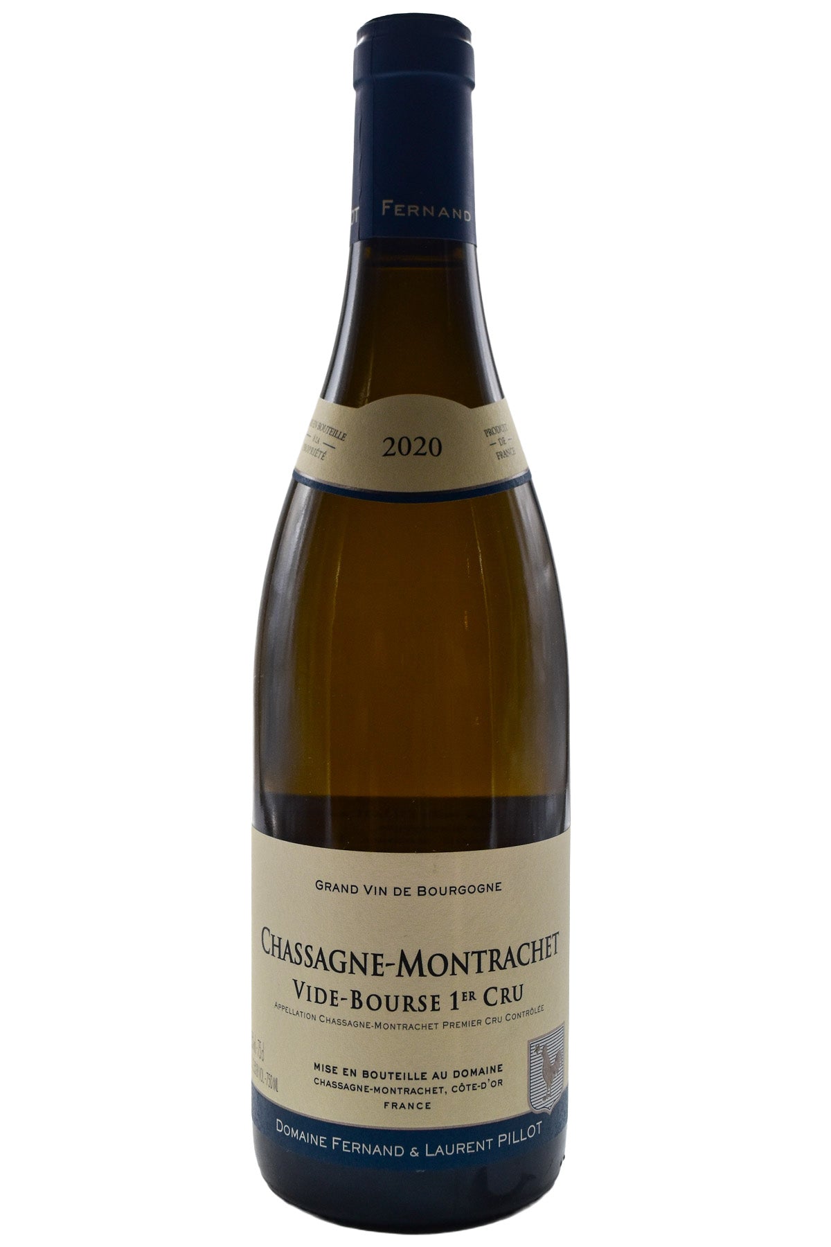 Bottle of Fernand et Laurent Pillot Chassagne Montrachet 1er Cru Vide Bourse 2020 [NET]-White Wine-Flatiron SF