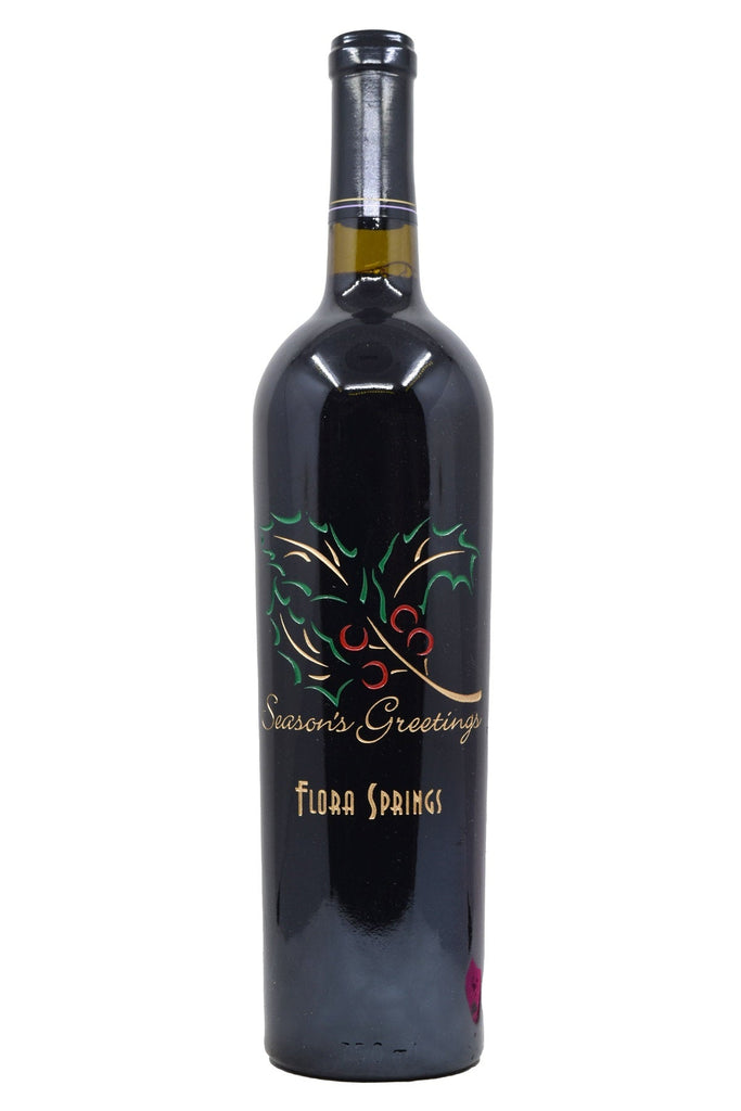 Bottle of Flora Springs Cabernet Sauvignon Seasons Greetings 2004-Red Wine-Flatiron SF