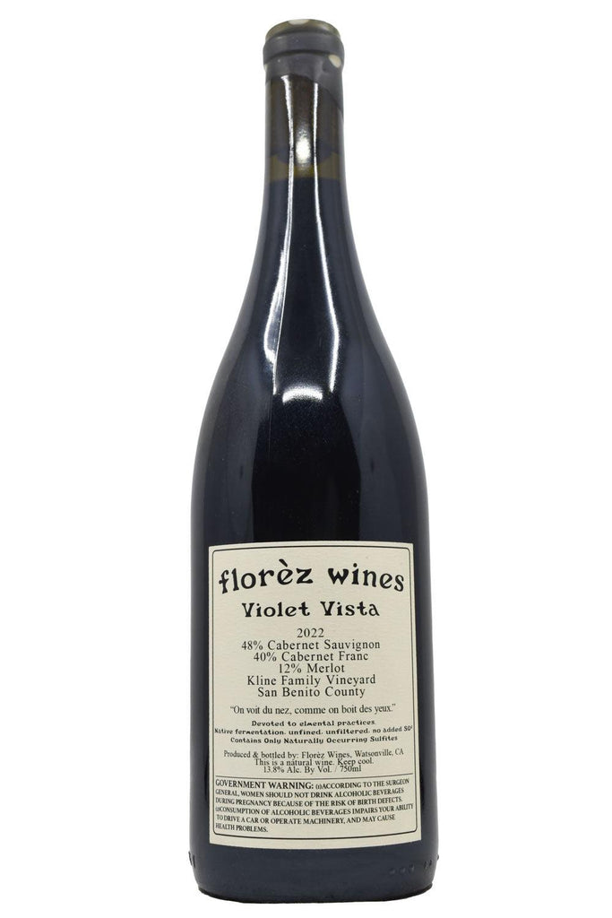 Bottle of Florez Wines San Benito Co. Red Blend Violet Vista Klines 2022-Red Wine-Flatiron SF