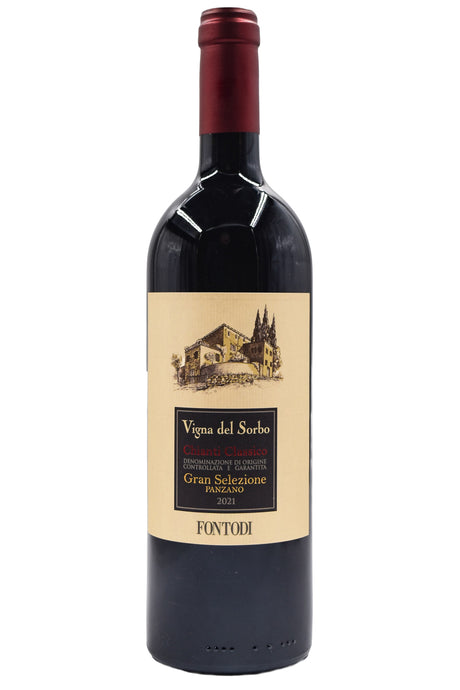 Bottle of Fontodi Chianti Classico Vigna del Sorbo Grande Selezione Panzano 2021-Red Wine-Flatiron SF