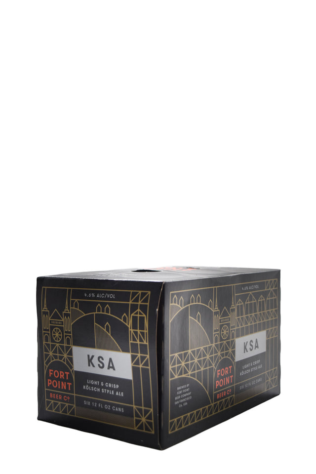 Bottle of Fort Point Beer Co. KSA Kolsch 6pk-Beer-Flatiron SF