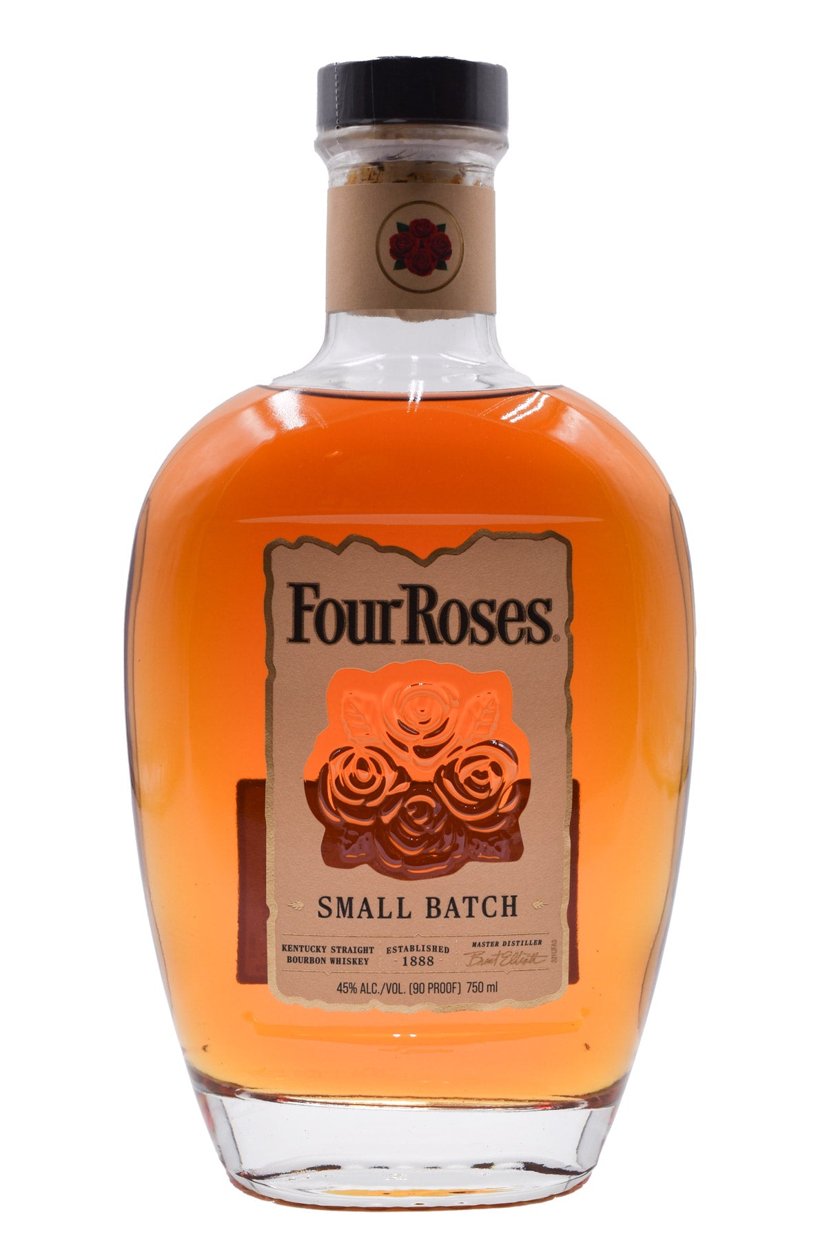 Bottle of Four Roses Small Batch Bourbon-Spirits-Flatiron SF