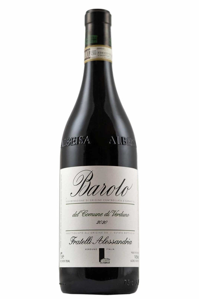 Bottle of Fratelli Alessandria Barolo Comune di Verduno 2020-Red Wine-Flatiron SF