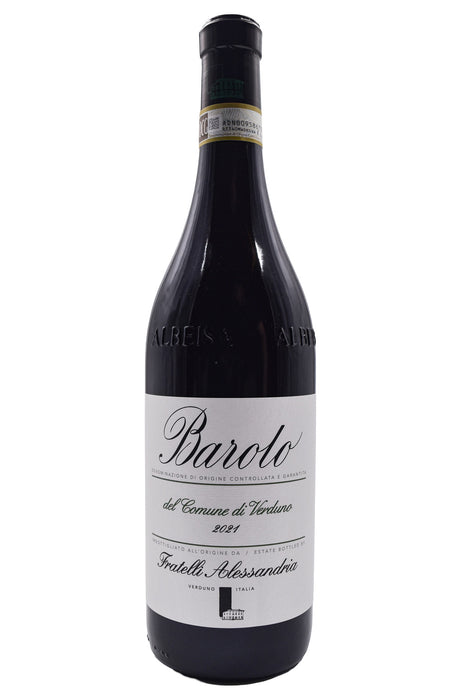 Bottle of Fratelli Alessandria Barolo Comune di Verduno 2021-Red Wine-Flatiron SF