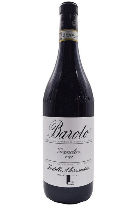 Bottle of Fratelli Alessandria Barolo Gramolere 2021-Red Wine-Flatiron SF